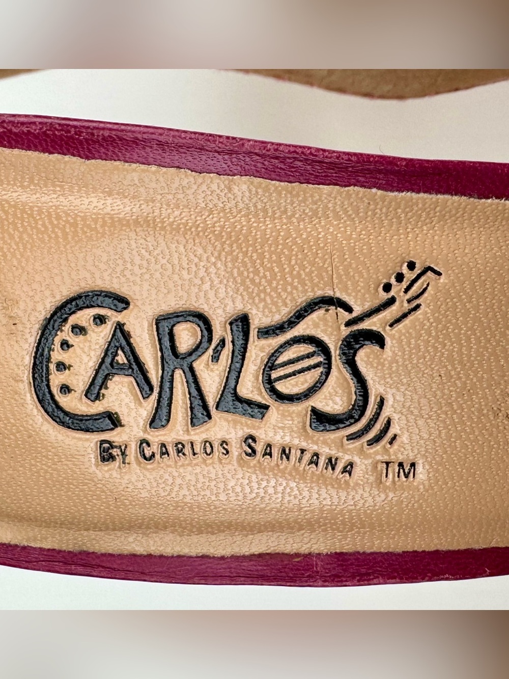 Carlos Santana hot pink leather sling back pumps. Size 7. Fair to good condition - Picture 9 of 10